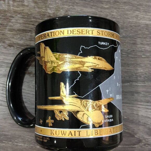Vintage Operation Desert Storm Kuwait Liberation Coffee Mug - Picture 4 of 10